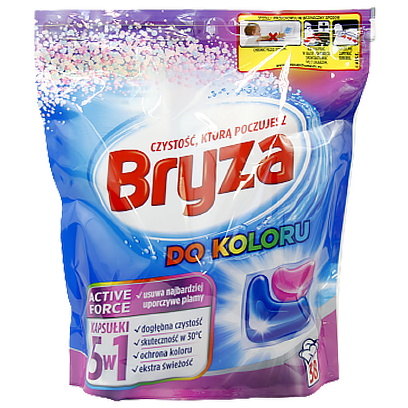 Капсули для прання Бриза для кольорового 5в1 Bryza do kolory 38cps 6шт/ящ (Код : 00-00011944)
Капсули для прання Бриза для кольорового 5в1 Bryza do kolory 38cps 6шт/ящ (Код : 00-00011944)