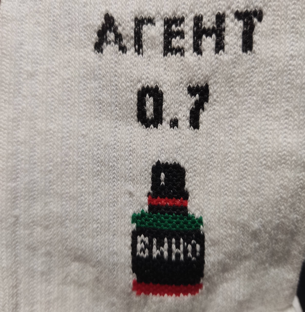 Мужские прикольные носки с надписью TS "Агент 07" высокие, универсальный размер 41-45
Мужские прикольные носки с надписью TS "Агент 07" высокие, универсальный размер 41-45