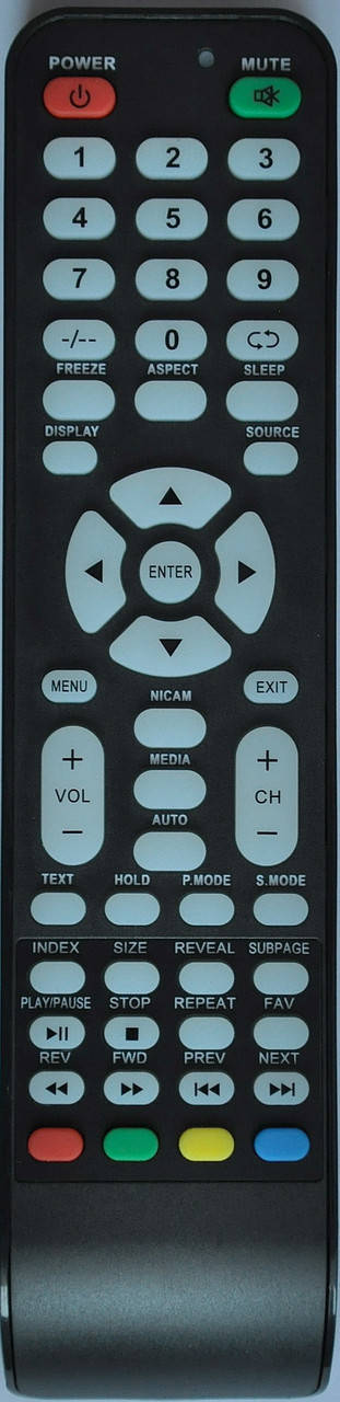 Пульт для телевизора saturn led32hd500u, Черный 
Пульт для телевизора saturn led32hd500u, Черный