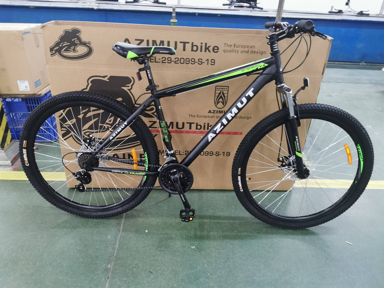 Горный скоростной велосипед Azimut Energy 29"GD 21"рама Оборудование Shimano,Двойные усил.обода ЧЕРНО-ЗЕЛЕНЫЙ
Горный скоростной велосипед Azimut Energy 29"GD 21"рама Оборудование Shimano,Двойные усил.обода ЧЕРНО-ЗЕЛЕНЫЙ