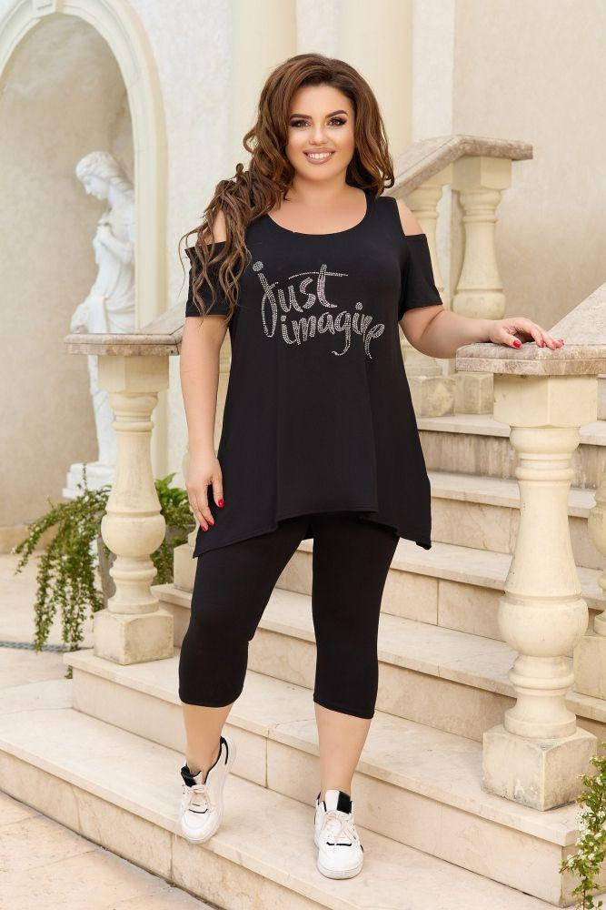 Женский летний костюм туника и бриджи до 66 размера, Серый
Женский летний костюм туника и бриджи до 66 размера, Серый