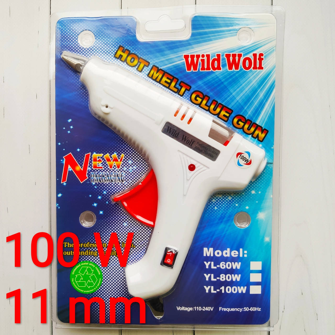 Пистолет клеевой, термопистолет для рукоделия под стержни 11 мм, 100 W. Wild Wolf Гарантия качества
Пистолет клеевой, термопистолет для рукоделия под стержни 11 мм, 100 W. Wild Wolf Гарантия качества