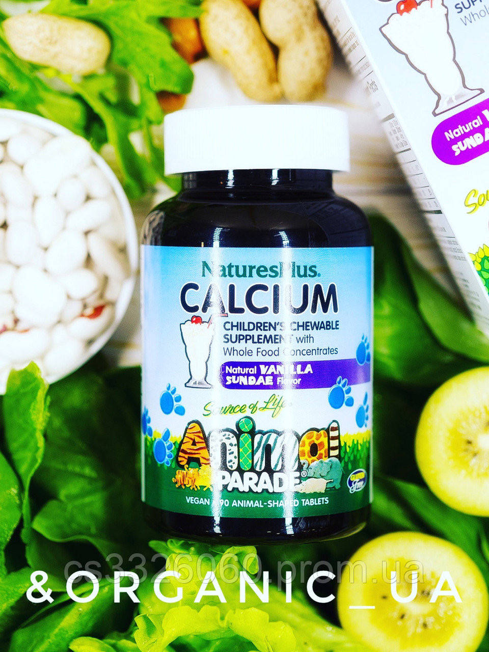Animal Parade, кальций, жевательная добавка для детей, вкус натурального ванильного мороженого,
Animal Parade, кальций, жевательная добавка для детей, вкус натурального ванильного мороженого,