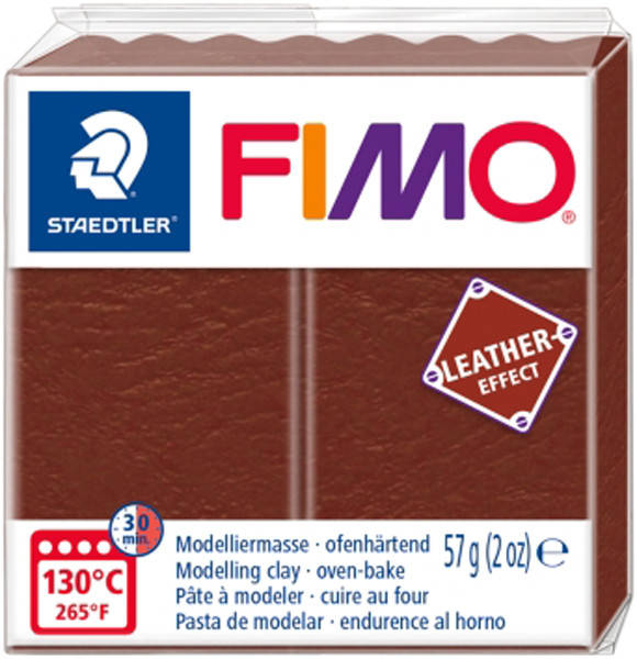 Пластика Fimo Leather-effect 57г коричневая (4007817053249), Коричневый
Пластика Fimo Leather-effect 57г коричневая (4007817053249), Коричневый