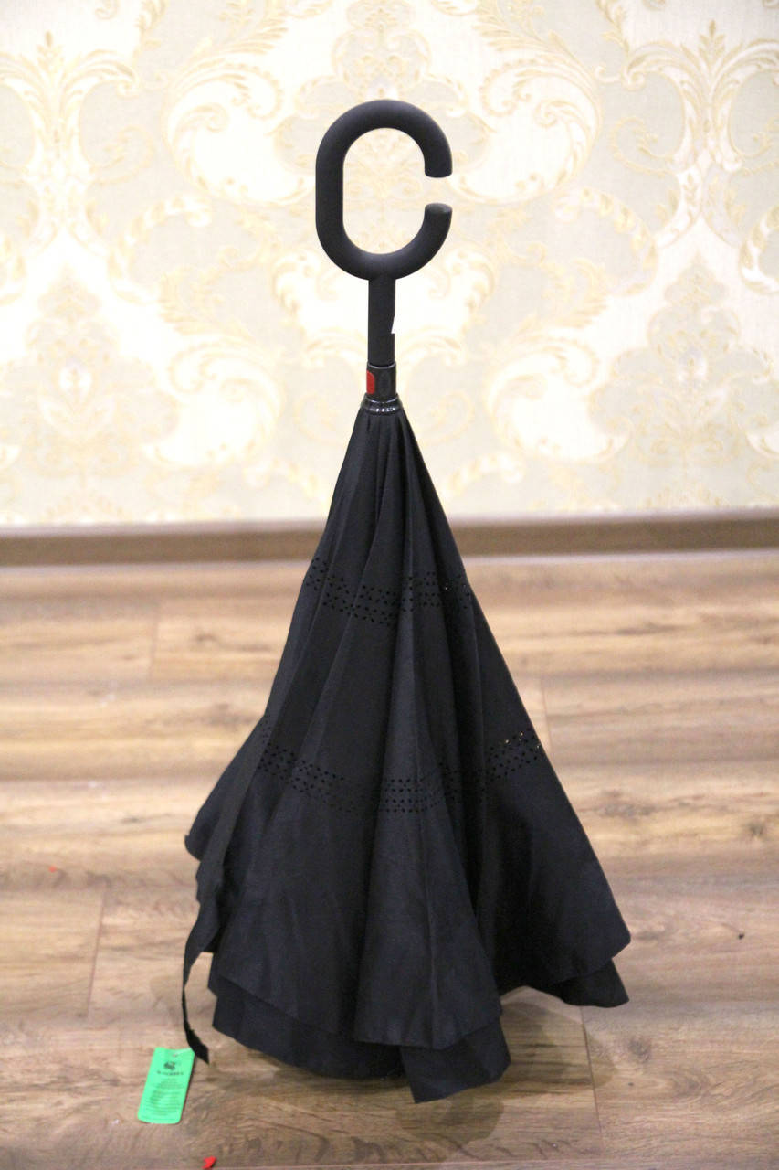 Ветрозащитный черный умный зонт трость наоборот Up-brella полуавтомат обратного сложения(антизонт)
Ветрозащитный черный умный зонт трость наоборот Up-brella полуавтомат обратного сложения(антизонт)