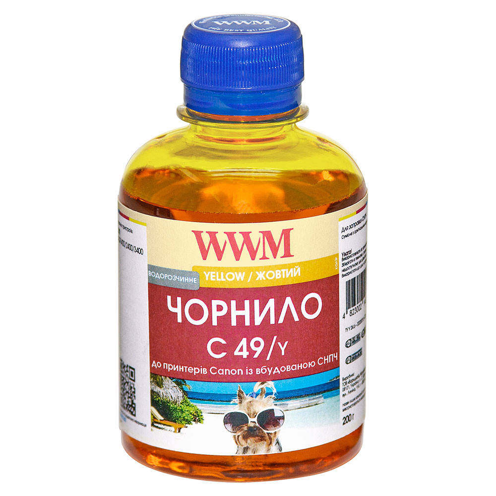 Чернила WWM GI-490Y для Canon Pixma G1400/2400/3400 200г Yellow Водорастворимые (C49/Y)
Чернила WWM GI-490Y для Canon Pixma G1400/2400/3400 200г Yellow Водорастворимые (C49/Y)