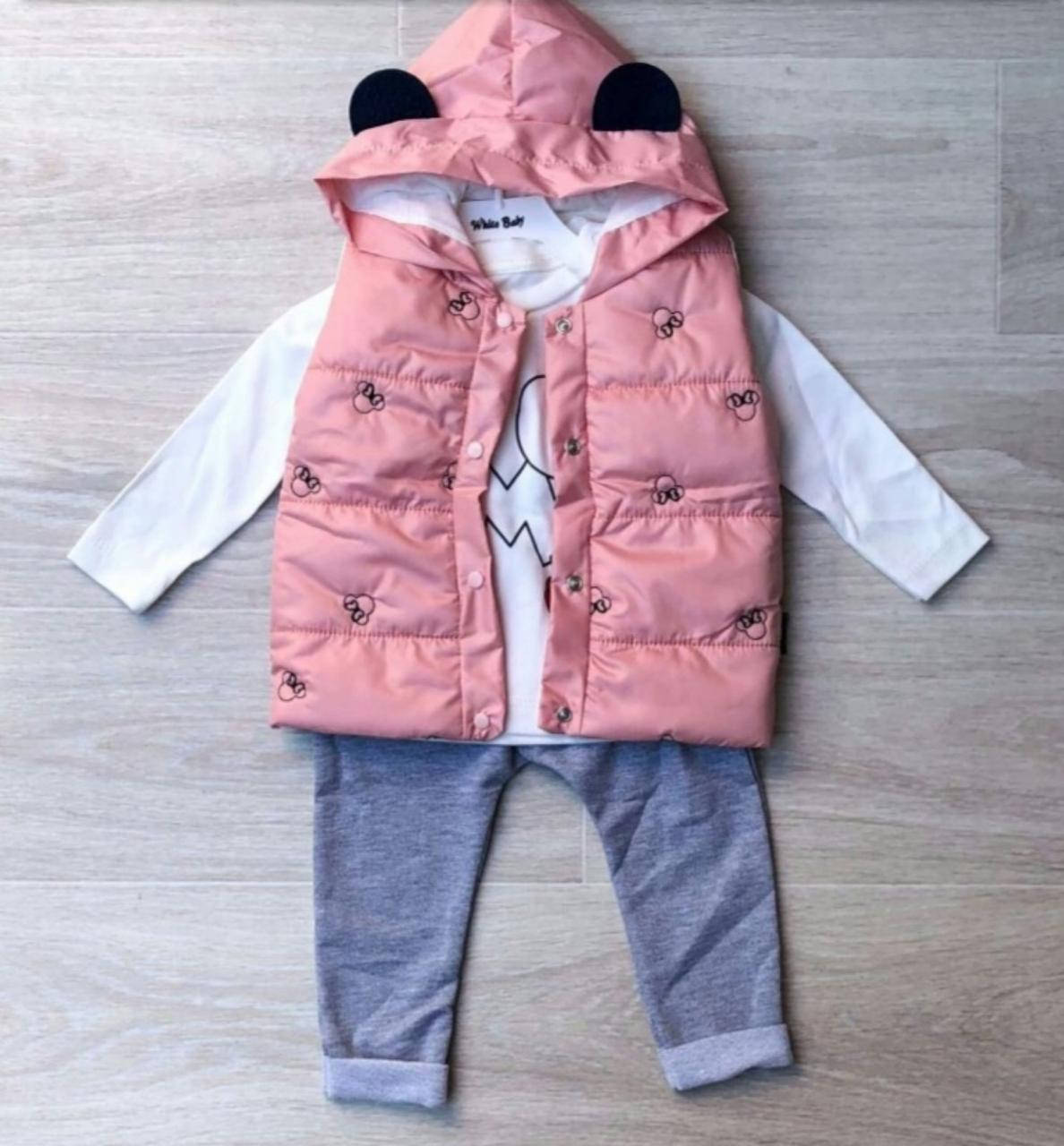 Костюм тройка детский для девочки Турция White Baby SF-091 Розовый 1 и 3- года ( 86 -98 см) 86
Костюм тройка детский для девочки Турция White Baby SF-091 Розовый 1 и 3- года ( 86 -98 см) 86