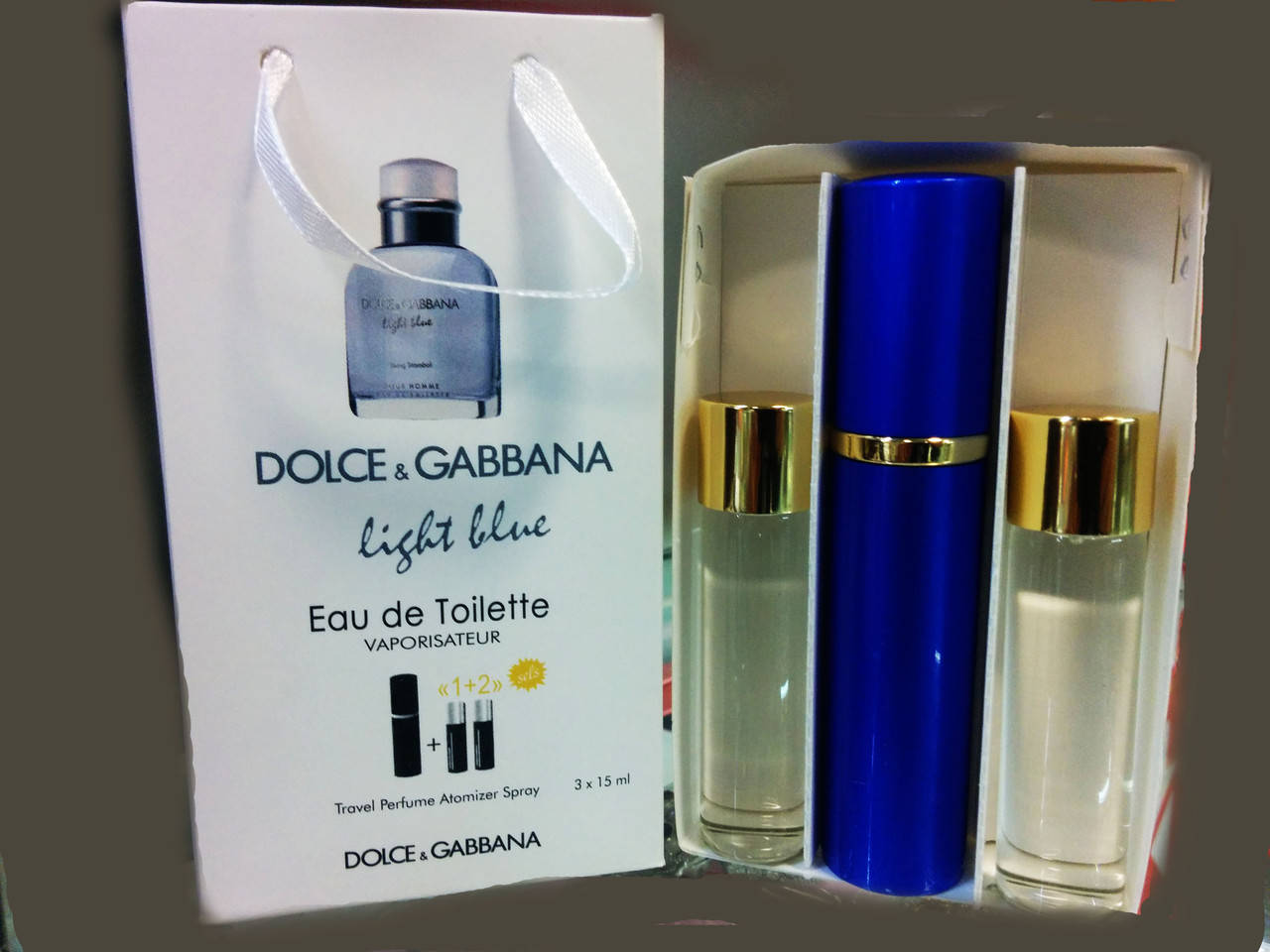 Мужской Подарочный набор 3 по 15 мл Туалетная вода Dolce & Gabbana Light Blue Living Stromboli
Мужской Подарочный набор 3 по 15 мл Туалетная вода Dolce & Gabbana Light Blue Living Stromboli