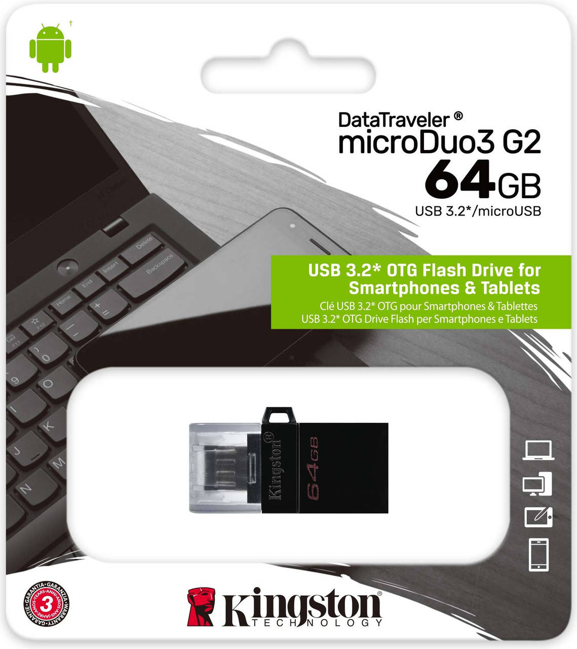 USB флешка 64 GB. Флеш-накопитель Kingston USB 3.2 Gen 1 (USB 3.0) DataTraveler MicroDuo 6 Black, Черный
USB флешка 64 GB. Флеш-накопитель Kingston USB 3.2 Gen 1 (USB 3.0) DataTraveler MicroDuo 6 Black, Черный