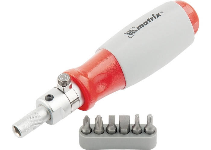 Отвертка реверсивная, силовой элемент под ключ, набор бит, CrV, 6 шт. MTX 115499
Отвертка реверсивная, силовой элемент под ключ, набор бит, CrV, 6 шт. MTX 115499