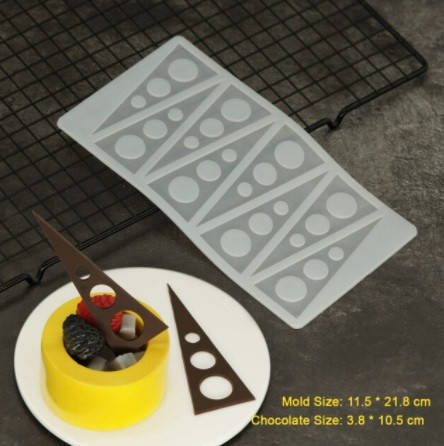 Молд силиконовый для шоколада "Треугольники" - размер молда 22*11,5см, пищевой силикон 
Молд силиконовый для шоколада "Треугольники" - размер молда 22*11,5см, пищевой силикон