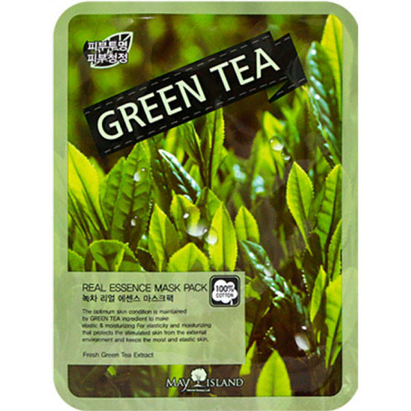 Тканевая маска для лица с экстрактом зеленого чая May Island Real Essence Green Tea Mask Pack 25 мл
Тканевая маска для лица с экстрактом зеленого чая May Island Real Essence Green Tea Mask Pack 25 мл