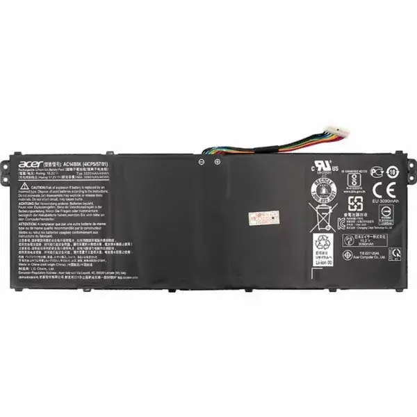 Аккумулятор к ноутбуку Acer NB410460 Black (Aspire E15 ES1-512 Series AC14B8K 15.2 V 3220mAh), Черный
Аккумулятор к ноутбуку Acer NB410460 Black (Aspire E15 ES1-512 Series AC14B8K 15.2 V 3220mAh), Черный