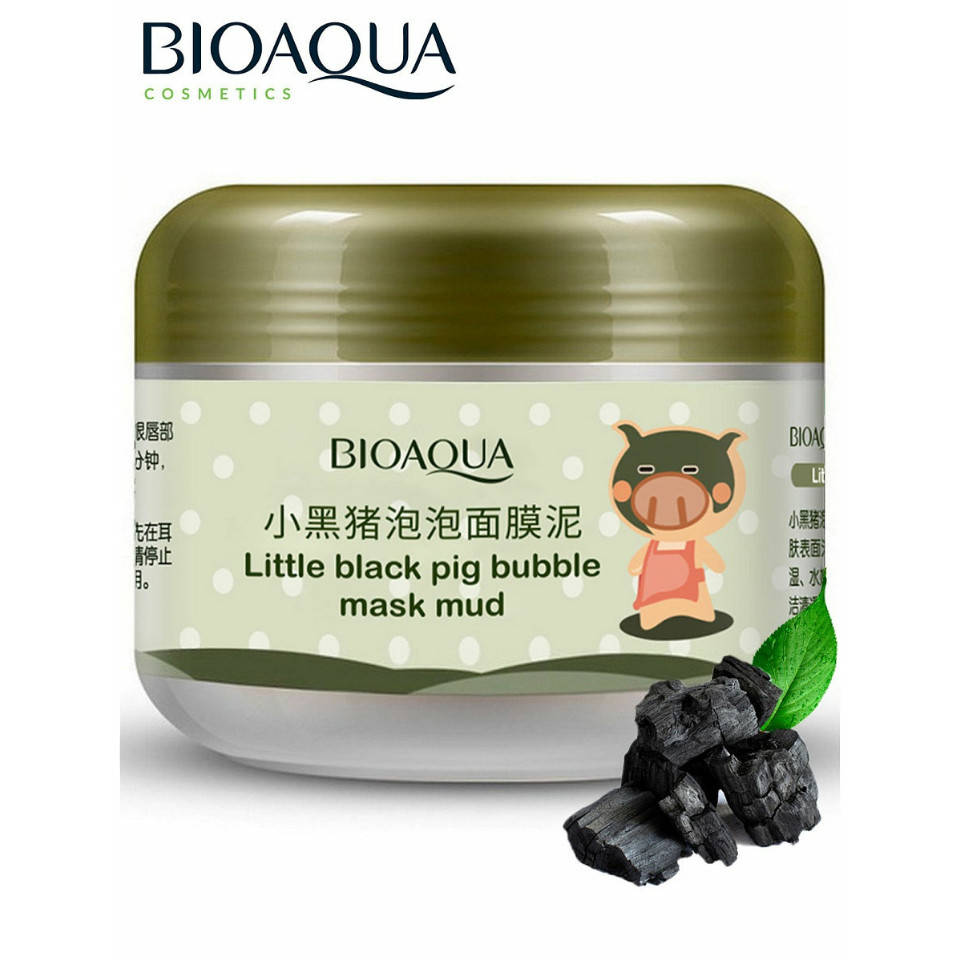 Кислородно-пузырьковая маска для лица на основе глины BIOAQUA Little black pig bubble mask mud, 100g.
Кислородно-пузырьковая маска для лица на основе глины BIOAQUA Little black pig bubble mask mud, 100g.