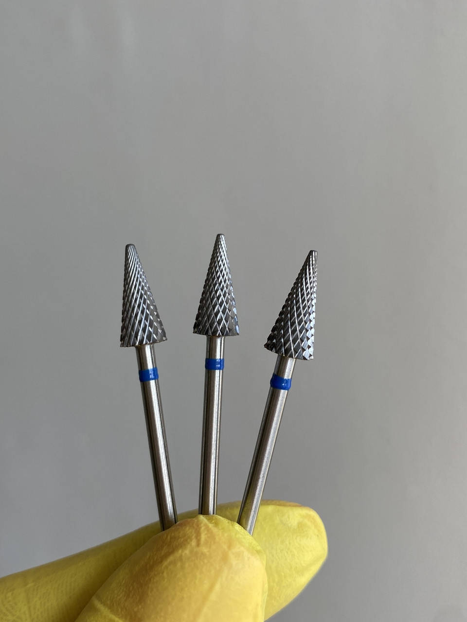 Твердосплавная фреза для снятия покрытия елочка синяя (ТВС для маникюра) КОРЕЯ 719