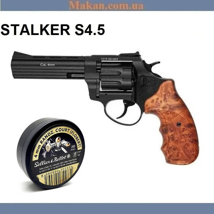 Револьвер под патрон Флобера Stalker S 4.5" барабан силумин Пистолет Флобера Револьвер Флобера
Револьвер под патрон Флобера Stalker S 4.5" барабан силумин Пистолет Флобера Револьвер Флобера