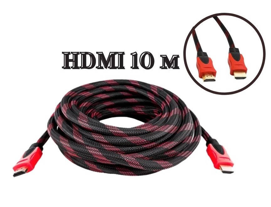 Высокоскоростной HDMI Кабель10 метров Версия V1.4 cable HD 1080p Шнур для передачи видеосигнала, Черный
Высокоскоростной HDMI Кабель10 метров Версия V1.4 cable HD 1080p Шнур для передачи видеосигнала, Черный