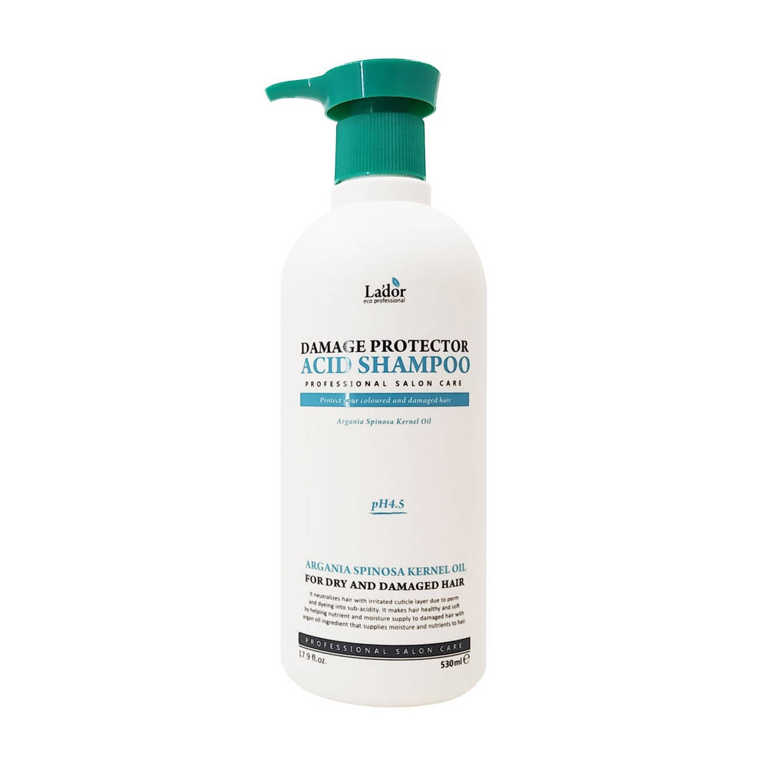 Шампунь для волос La'dor Damage Protector Acid Shampoo Бесщелочной с аргановым маслом, pH 4.5, 530 мл
Шампунь для волос La'dor Damage Protector Acid Shampoo Бесщелочной с аргановым маслом, pH 4.5, 530 мл