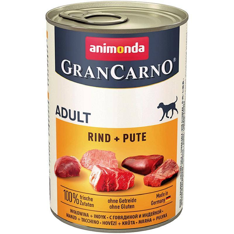 Вологий корм для дорослих собак Animonda GranCarno Original Adult яловичина та індичка 400 г
Вологий корм для дорослих собак Animonda GranCarno Original Adult яловичина та індичка 400 г