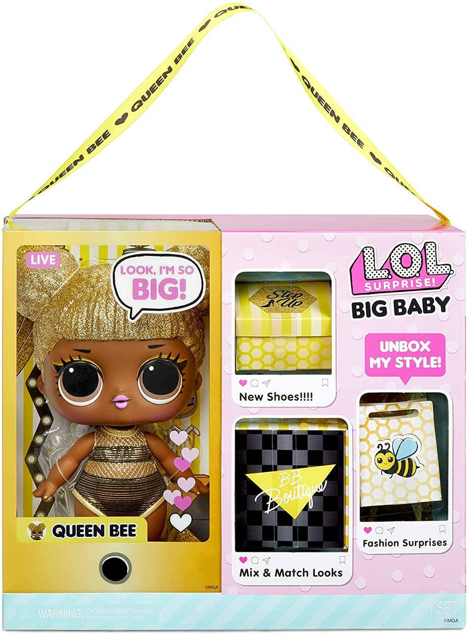 Большая кукла ЛОЛ малышка Королева Пчелка LOL Surprise Big B. B. Queen Bee Big Baby 578192
Большая кукла ЛОЛ малышка Королева Пчелка LOL Surprise Big B. B. Queen Bee Big Baby 578192
