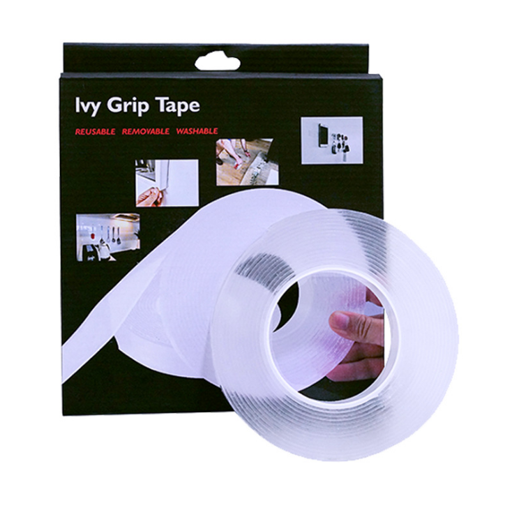 Универсальная двухсторонняя клейкая лента 5 метров Ivy Grip Tape Сверхсильный многоразовый крепежный скотч, Прозрачный
Универсальная двухсторонняя клейкая лента 5 метров Ivy Grip Tape Сверхсильный многоразовый крепежный скотч, Прозрачный