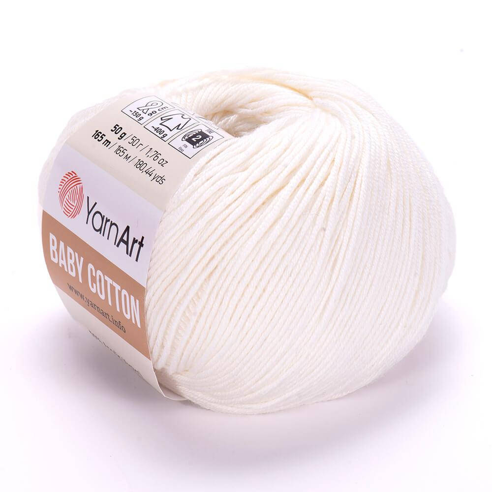 YarnArt Baby Cotton (Ярн Арт Беби Коттон) № 401 кремовый (Пряжа коттон, нитки для вязания)
YarnArt Baby Cotton (Ярн Арт Беби Коттон) № 401 кремовый (Пряжа коттон, нитки для вязания)