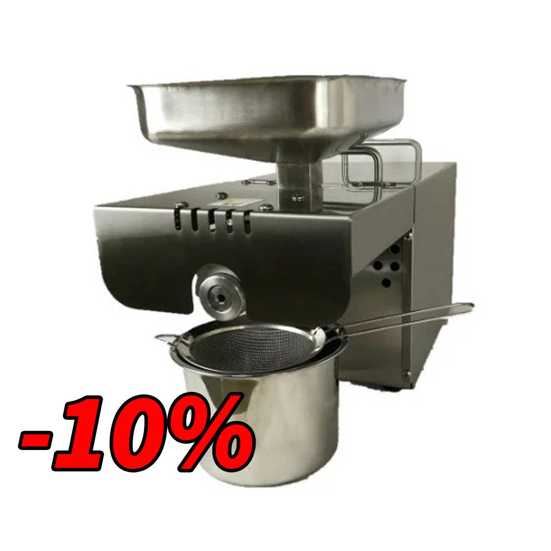 Маслопресс шнековый Dulong DL-ZYJ06 600W (5-6 л/час) для холодного отжима масла из подсолнуха, тыкв
Маслопресс шнековый Dulong DL-ZYJ06 600W (5-6 л/час) для холодного отжима масла из подсолнуха, тыкв