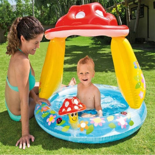 Бассейн Intex 57114 NP "Гриб" с навесом, размером 102х89 см., 45л, от 1 до 3 лет (IM 46550)
Бассейн Intex 57114 NP "Гриб" с навесом, размером 102х89 см., 45л, от 1 до 3 лет (IM 46550)