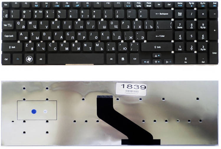 Клавиатура для ноутбука Acer Aspire 5755, 5830, E1-522, E1-530, V3-551, V3-731 без фрейма RU черная новая, Черный
Клавиатура для ноутбука Acer Aspire 5755, 5830, E1-522, E1-530, V3-551, V3-731 без фрейма RU черная новая, Черный