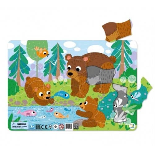 Пазл з рамкою 53 елемента арт.300221 Ведмежата розмір зібраного пазла 21*30 см (dodo) 
Пазл з рамкою 53 елемента арт.300221 Ведмежата розмір зібраного пазла 21*30 см (dodo)