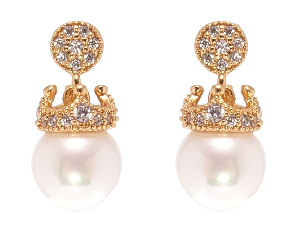 Серьги Xuping Позолота 18K гвоздики (пусеты) "Жемчужина с короной" 
Серьги Xuping Позолота 18K гвоздики (пусеты) "Жемчужина с короной"