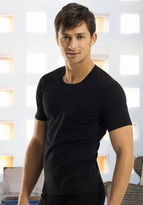 Футболка мужская с открытым горлом - Черный Норма 2XL
Футболка мужская с открытым горлом - Черный Норма 2XL