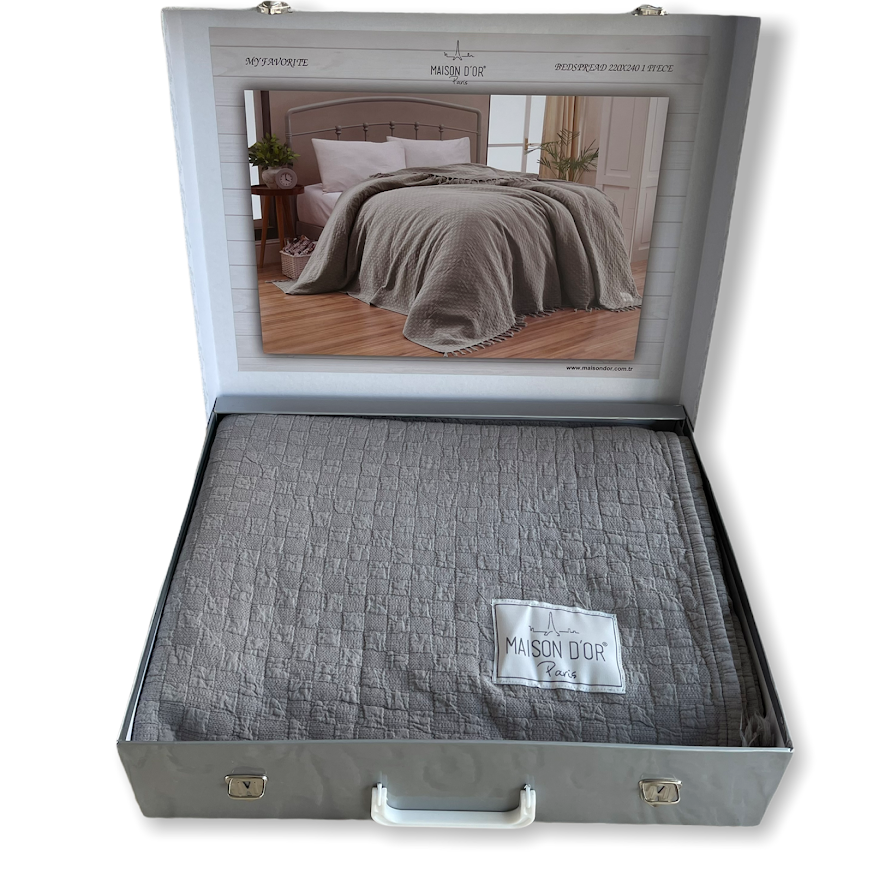 Плед Maison Dor My Favorite Grey хлопок 220-240 см серый
Плед Maison Dor My Favorite Grey хлопок 220-240 см серый