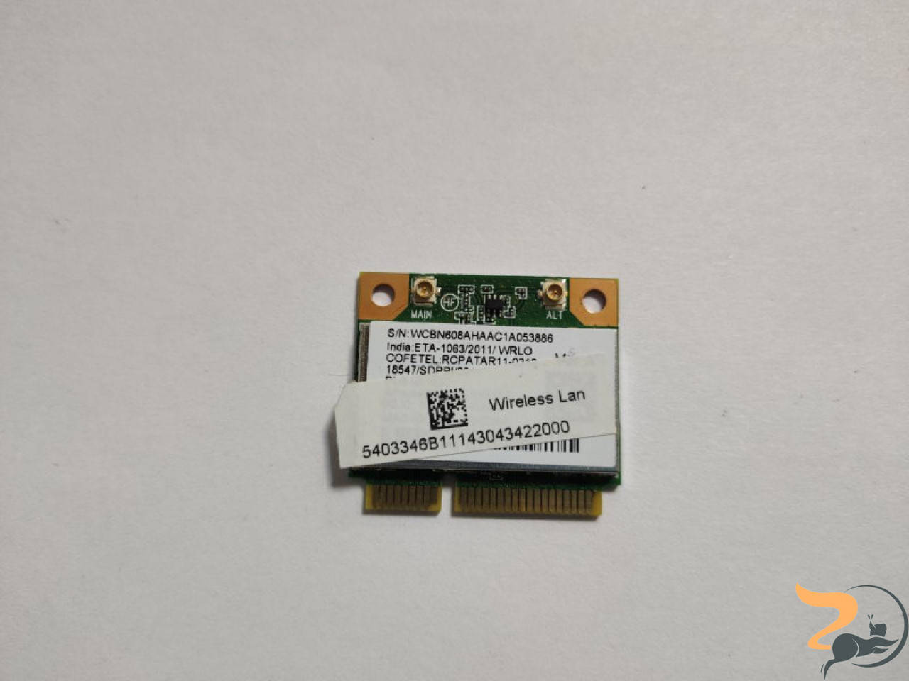 Адаптер WiFi знятий з ноутбука Asus X550C, Acer Aspire S3, S3-951, 13.3", Q550L, AW-NB126H, AR5B225, Б/У. В
Адаптер WiFi знятий з ноутбука Asus X550C, Acer Aspire S3, S3-951, 13.3", Q550L, AW-NB126H, AR5B225, Б/У. В