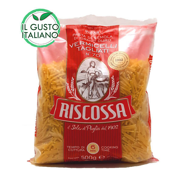 Паста Riscossa Vermicelli Tagliati ( 500gr ) 
Паста Riscossa Vermicelli Tagliati ( 500gr )