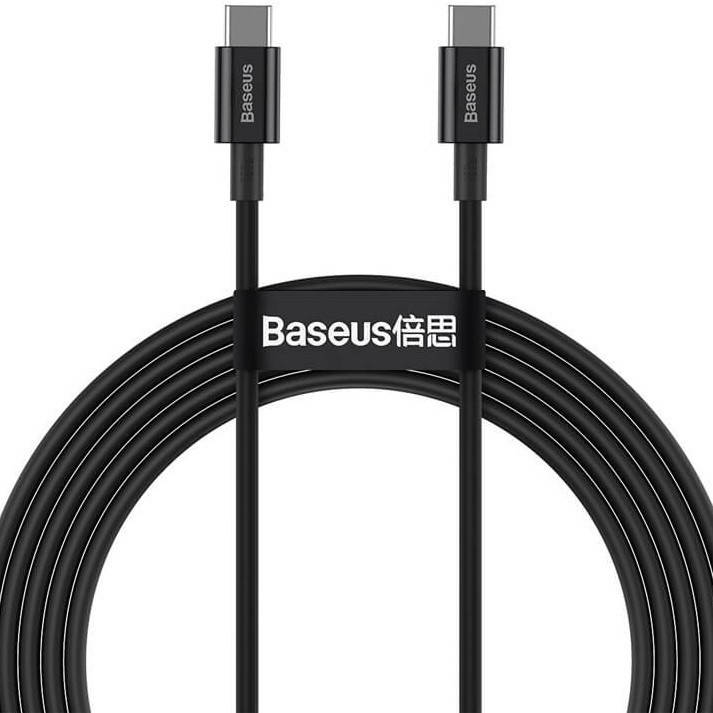 Кабель c поддержкой быстрой зарядки BASEUS Type-C to Type-C Superior 5A 100W 1 м Black (CATYS-B01), Черный
Кабель c поддержкой быстрой зарядки BASEUS Type-C to Type-C Superior 5A 100W 1 м Black (CATYS-B01), Черный