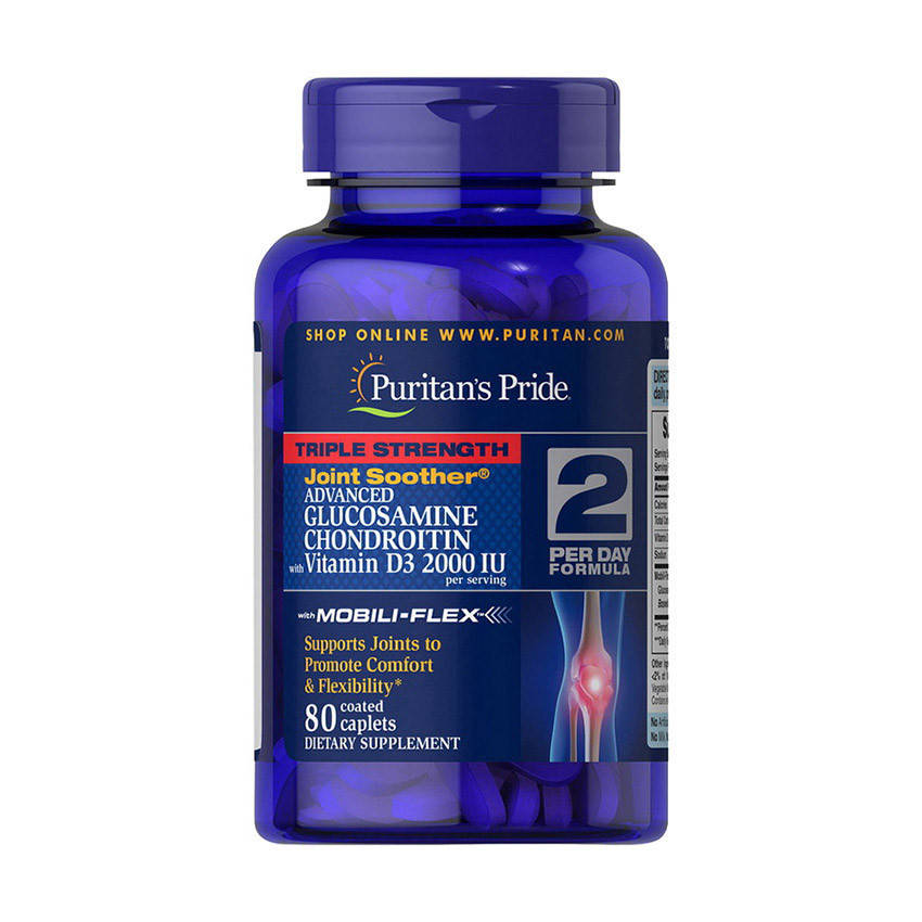 Глюкозамин хондроитин Д3 Puritan's Pride Glucosamine & Chondroitin with Vitamin D3 2000 IU (80 капс) пуританс
Глюкозамин хондроитин Д3 Puritan's Pride Glucosamine & Chondroitin with Vitamin D3 2000 IU (80 капс) пуританс