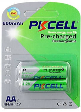 Акумулятор PKCELL 1.2V AA 600mAh NiMH Already Charged, 2 штуки в блістері ціна за блістер, Q12
Акумулятор PKCELL 1.2V AA 600mAh NiMH Already Charged, 2 штуки в блістері ціна за блістер, Q12