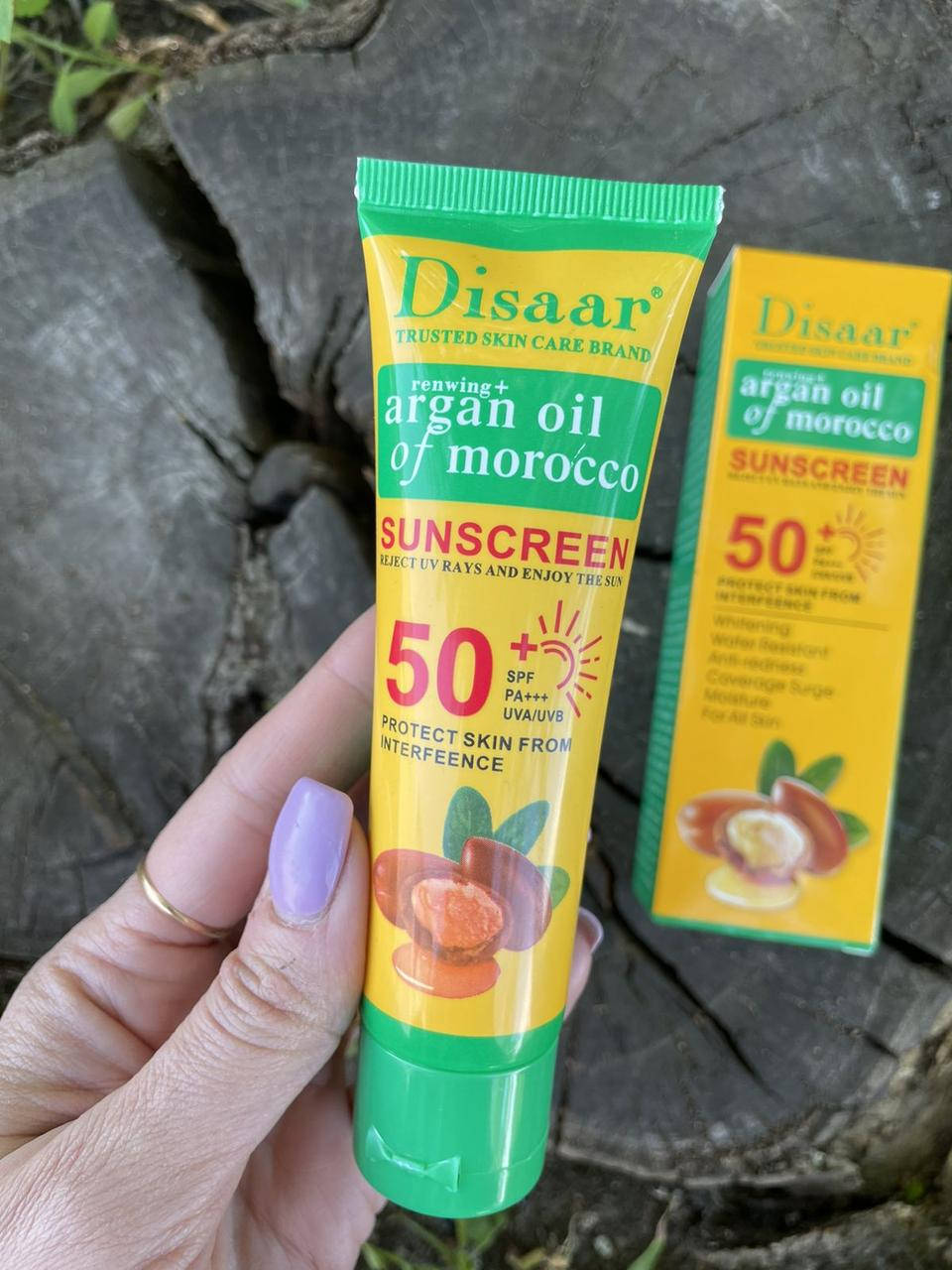 УЦЕНКА, ПРИМЯТА УПАКОВКА ! Увлажняющий Крем Disaar с защитой от сонца SPF 50 с аргановым маслом 50 мл
УЦЕНКА, ПРИМЯТА УПАКОВКА ! Увлажняющий Крем Disaar с защитой от сонца SPF 50 с аргановым маслом 50 мл