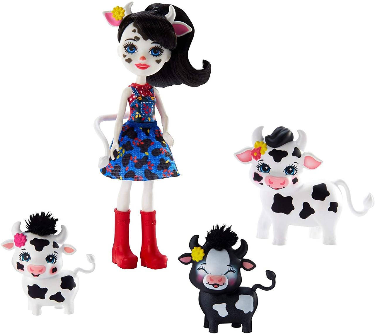 Набор Энчантималс Коровка Кембри с Рикотта и питомцами Enchantimals Cambrie Cow Doll with Ricotta корова
Набор Энчантималс Коровка Кембри с Рикотта и питомцами Enchantimals Cambrie Cow Doll with Ricotta корова
