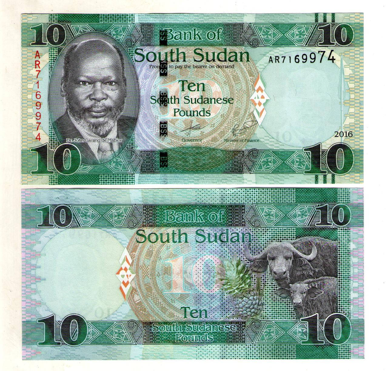 Южный Судан 10 фунт 2016 год состояние UNC №111 
Южный Судан 10 фунт 2016 год состояние UNC №111