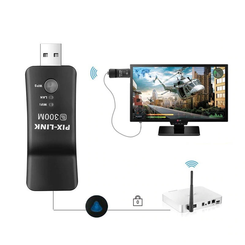 USB LAN WiFi репитер PIXLINK LV-UE01 300M, универсальный заменитель USB WiFi адаптеров для любых SmartTV
USB LAN WiFi репитер PIXLINK LV-UE01 300M, универсальный заменитель USB WiFi адаптеров для любых SmartTV