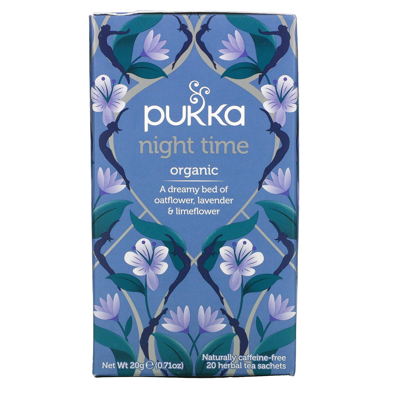 Pukka Herbs, Night Time Tea, Naturally Caffeine Free, 20 Herbal Tea Sachets, 0.71 oz (20 g)
Pukka Herbs, Night Time Tea, Naturally Caffeine Free, 20 Herbal Tea Sachets, 0.71 oz (20 g)