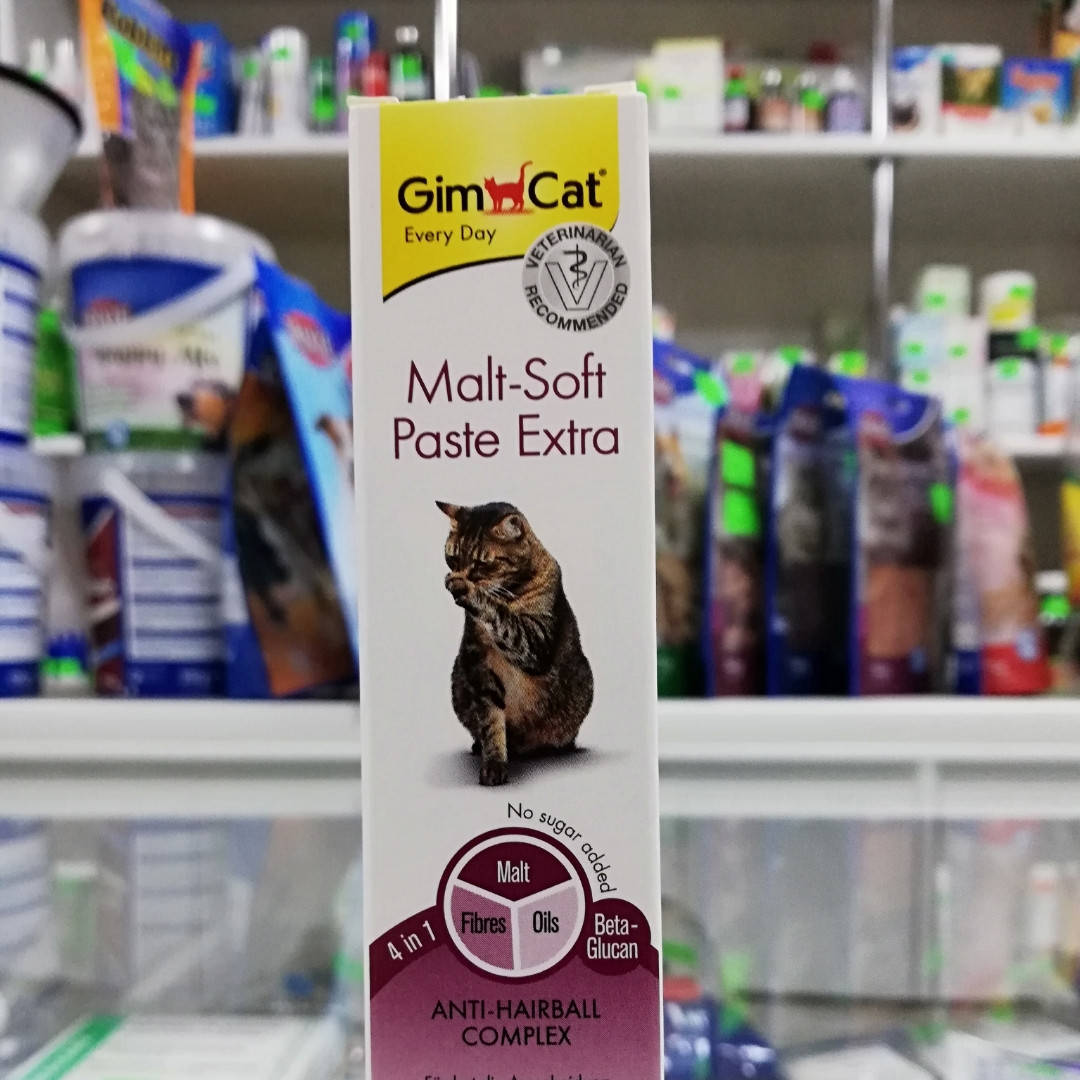 Мальт-софт паста 50г (GimCat Malt Soft Paste Extra) паста для выведения шерсти, Золотистый
Мальт-софт паста 50г (GimCat Malt Soft Paste Extra) паста для выведения шерсти, Золотистый