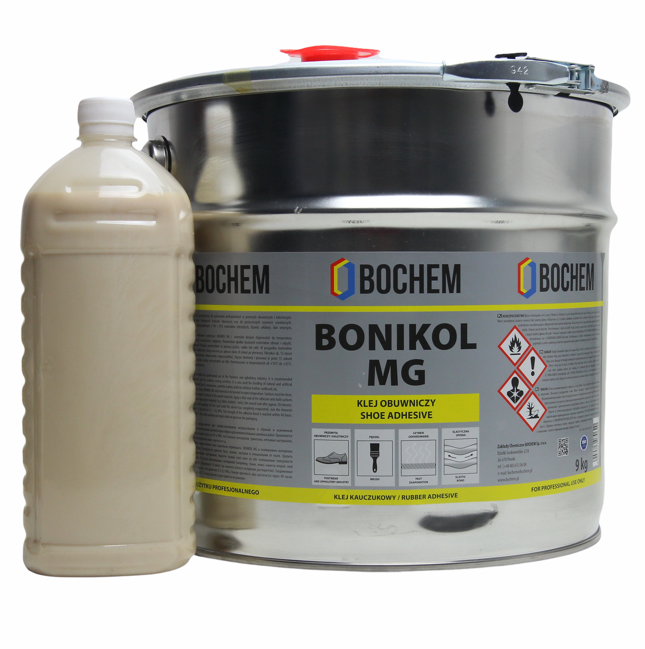 Клей BONIKOL MG 1л (резиновый) на основе натурального каучука для склеивания тканей, резины, кожи
Клей BONIKOL MG 1л (резиновый) на основе натурального каучука для склеивания тканей, резины, кожи