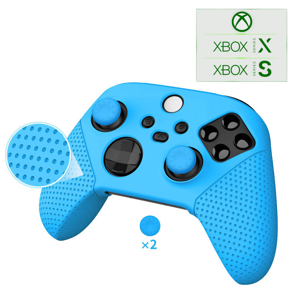 Силиконовый синий чехол-кейс DOBE для геймпада Wireless Controller консоли Xbox Series S / X
Силиконовый синий чехол-кейс DOBE для геймпада Wireless Controller консоли Xbox Series S / X