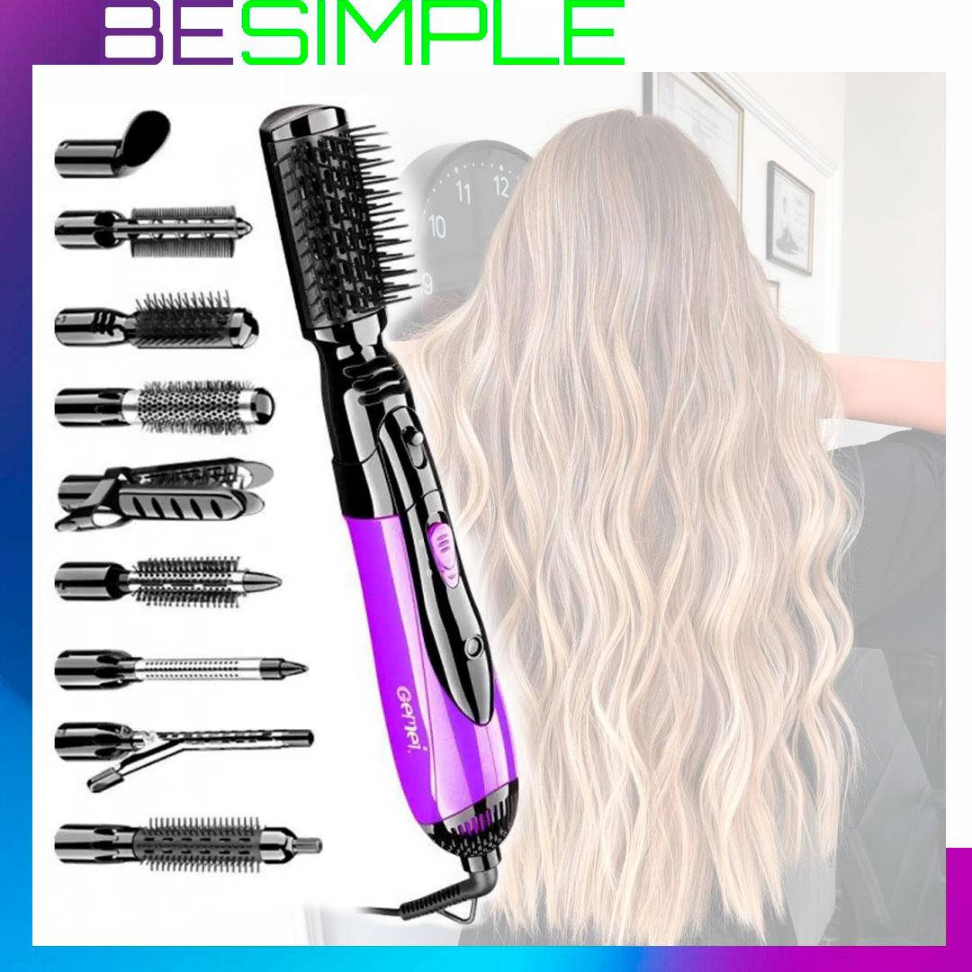 Фен стайлер для волос 10 в 1 Gemei Professional Hot Air Styler GM-4835 фиолетовый / Воздушный стайлер для 
Фен стайлер для волос 10 в 1 Gemei Professional Hot Air Styler GM-4835 фиолетовый / Воздушный стайлер для