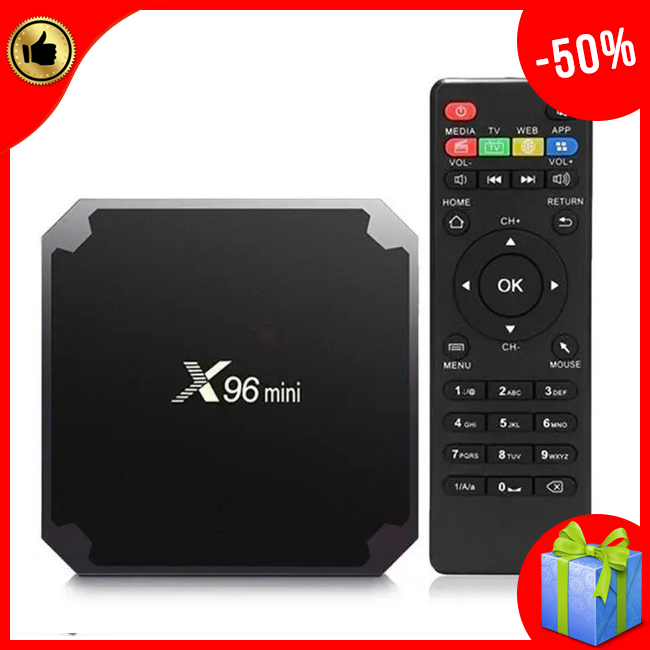 Приставка смарт тв бокс smart tv box x96 mini 4-ядерная 2Гб/16Гб, портативный гаджет для телевизора
Приставка смарт тв бокс smart tv box x96 mini 4-ядерная 2Гб/16Гб, портативный гаджет для телевизора