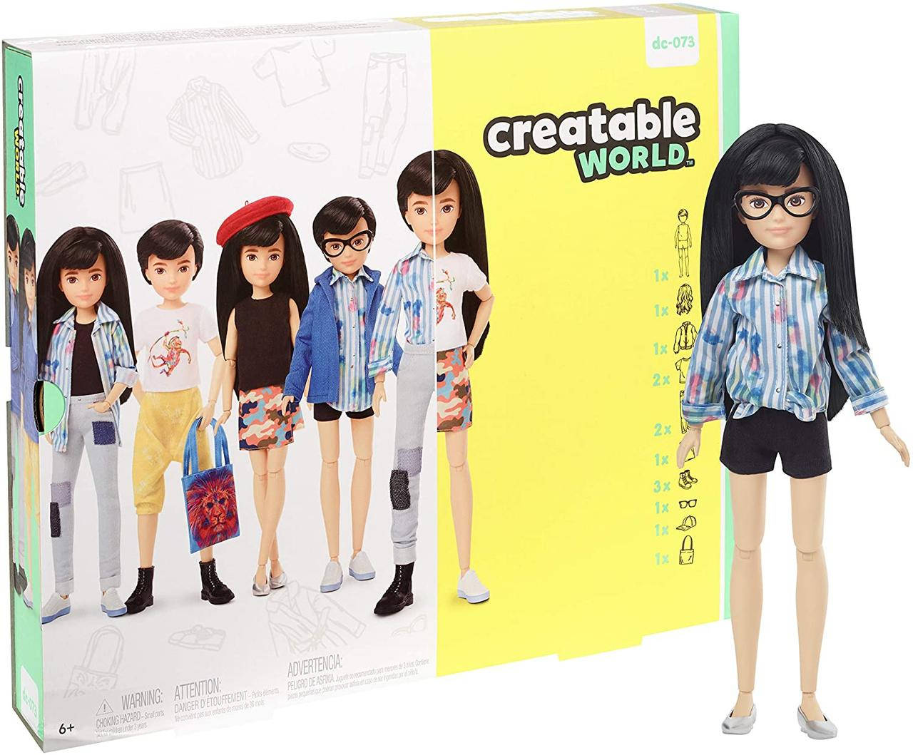 Кукла Создаваемый мир Черные прямые волосы Creatable World Deluxe Character Kit Customizable
Кукла Создаваемый мир Черные прямые волосы Creatable World Deluxe Character Kit Customizable