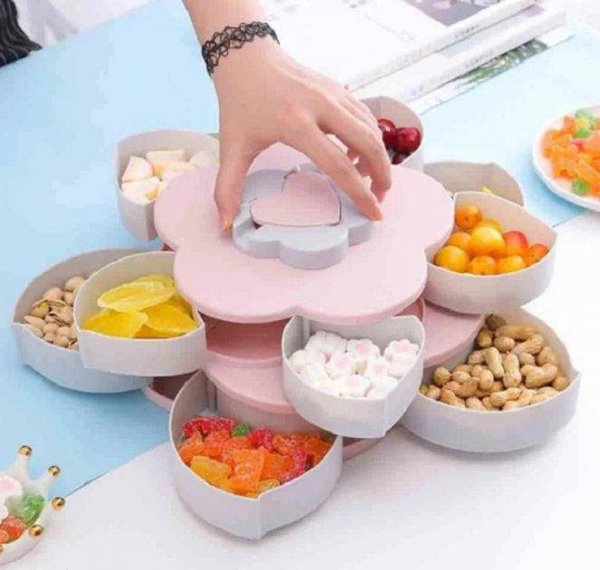 Органайзер для закусок Spinning Candy Box на 10 отделений менажница с подставкой для телефона, Разные цвета
Органайзер для закусок Spinning Candy Box на 10 отделений менажница с подставкой для телефона, Разные цвета